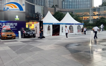TianYue Car Held A Promotion Event In 6x6M Outdoor Aluminum Advertising Marquee Pagoda Tent