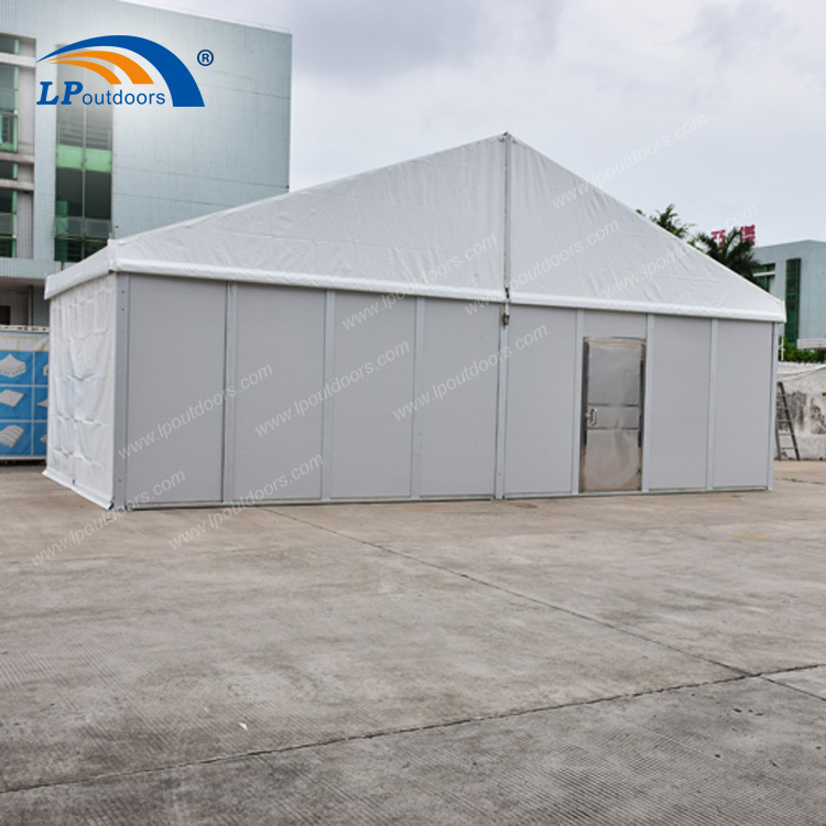 10m Aluminum White PVC Event Tent With Sandwith Wall For Sale 