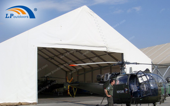 LPOUTDOORS Provides Outdoor Aluminum Frame Military Hangar Canopy with Flame Retardant PVC