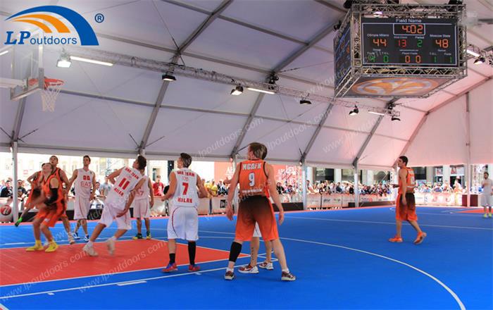 Polygon roof big sports game tent for basketball court 